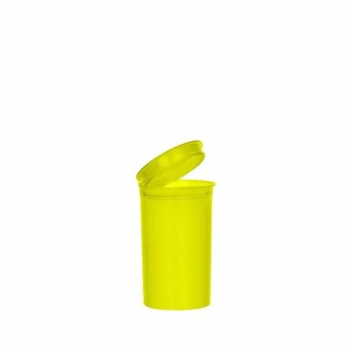 10 Pack Yellow Pop Top Vials 30 Dram Large Herb Containers FREE SHIP CA & USA
