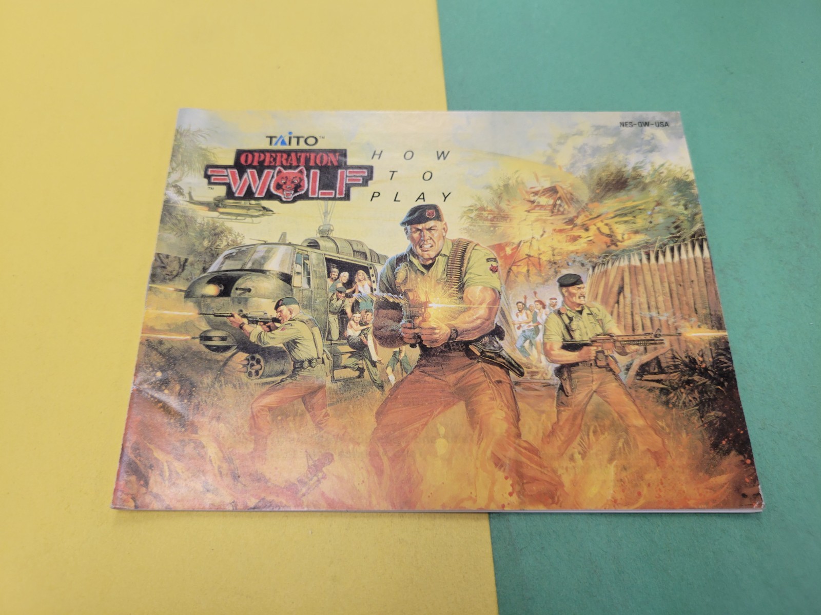 Nintendo NES Manual Only Operation Wolf