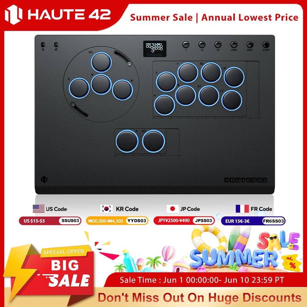 Haute42 X-move Aluminium Alloy Hitbox Leverless Controller Stickless Fightstick