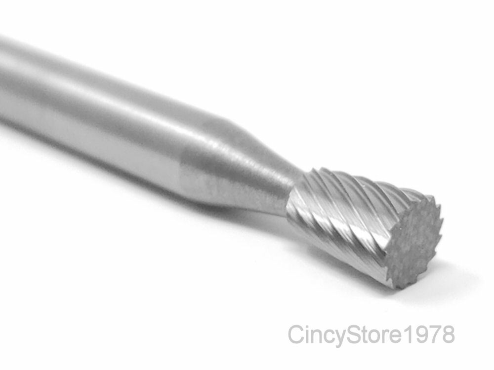 SN1S Taper Shape 1/4" Carbide Burr Bur Tool Die Grinder Bit 1/4" Shank NEW