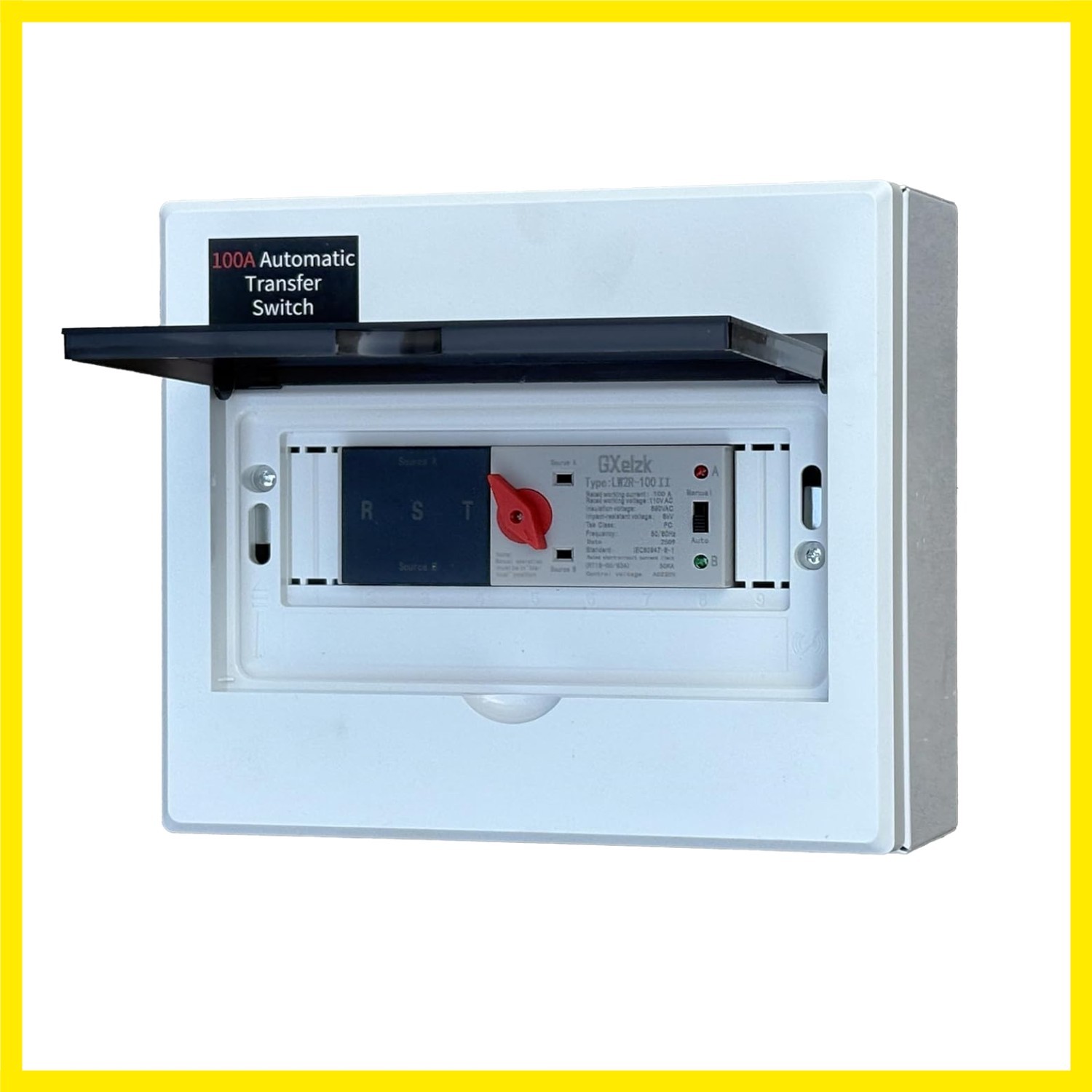 Automatic Generator Transfer Switch 100A 3P 4-Wire 120/240V Automatic/Manual ...
