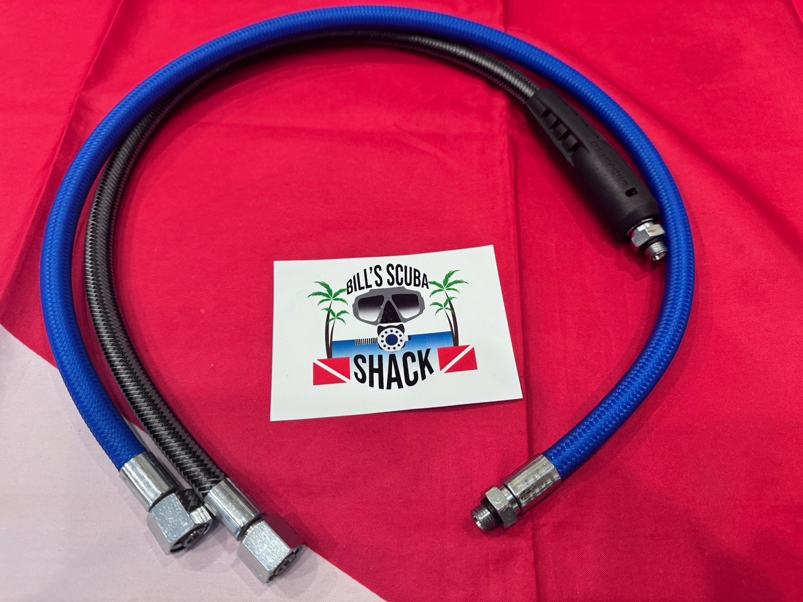 SCUBA BCD ADX MIFLEX BLUE AND BLACK HOSES WAY COOL 2 AVAILABLE! SOLD SEPARATELY