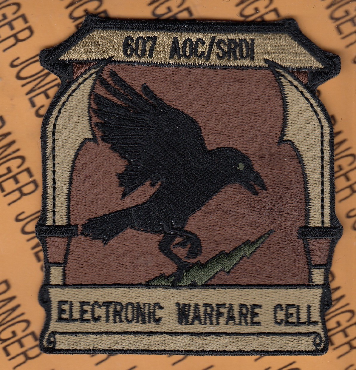 USAF Air Force 607th Air Ops Cen AOC SRDI Ele Warfare ~3.75" OCP No HOOK patch
