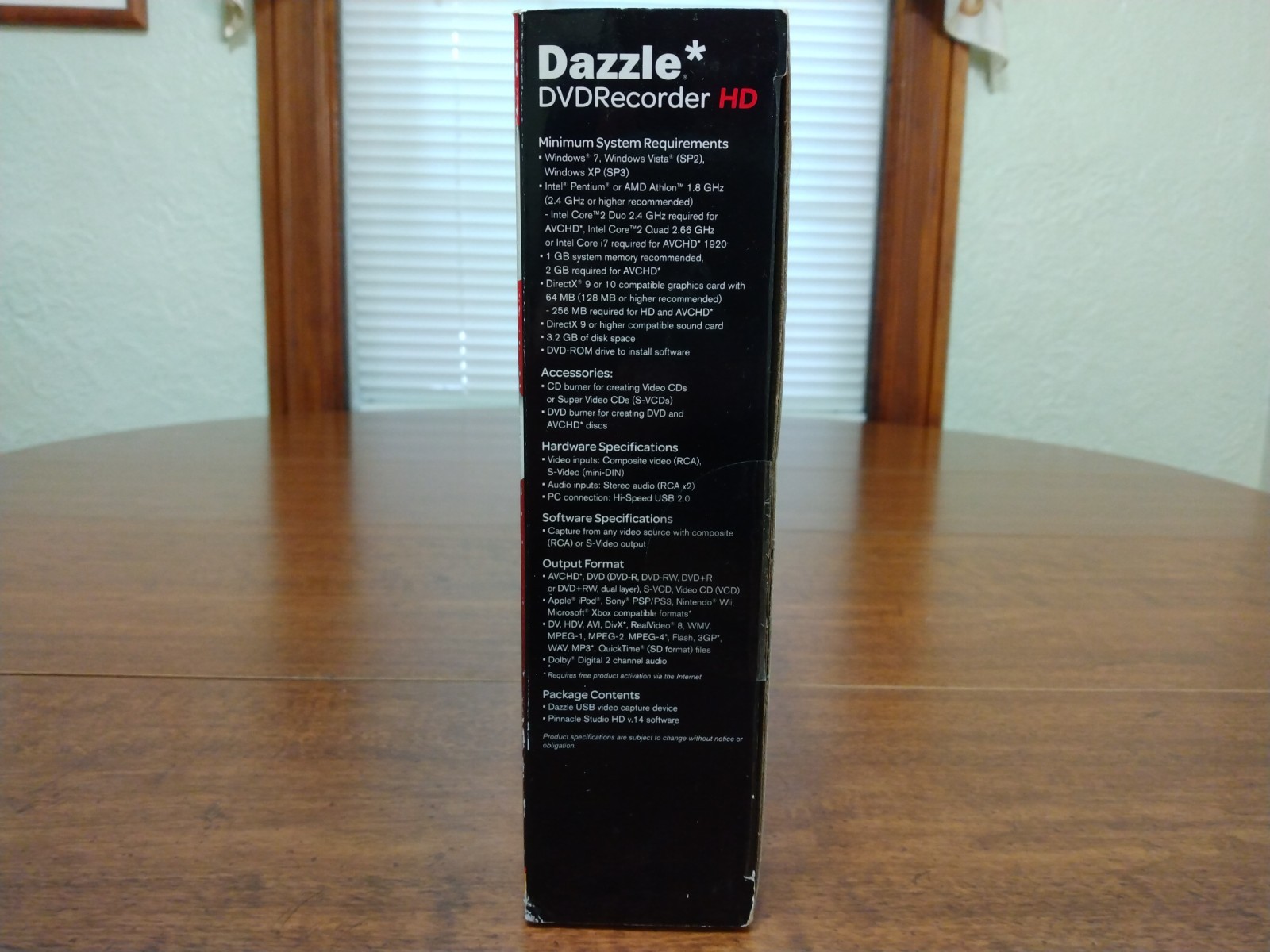 Dazzle DVD Recorder HD Video Capture Device + Pinnacle Video Editing Software