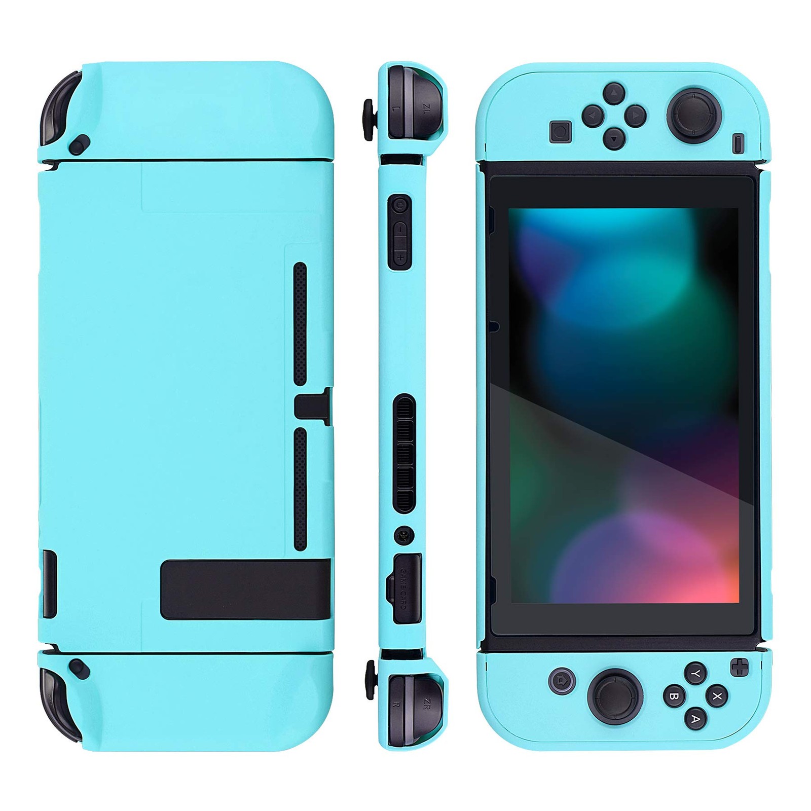 PlayVital Protective Case Protector for Switch - Hard Shell, Heaven Blue