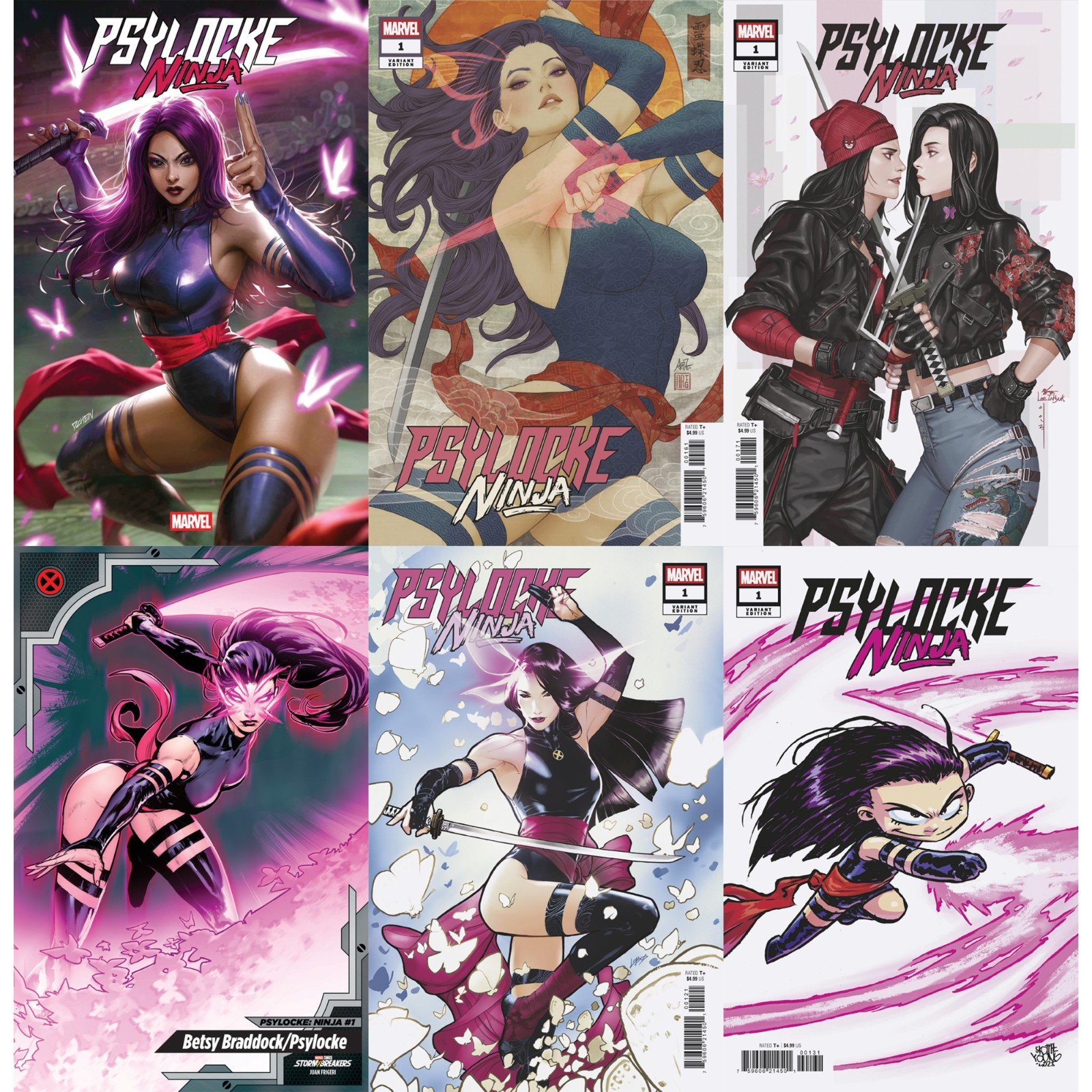 Psylocke: Ninja (2026) #1 2 3 4 Marvel Comics X-Men COVER SELECT