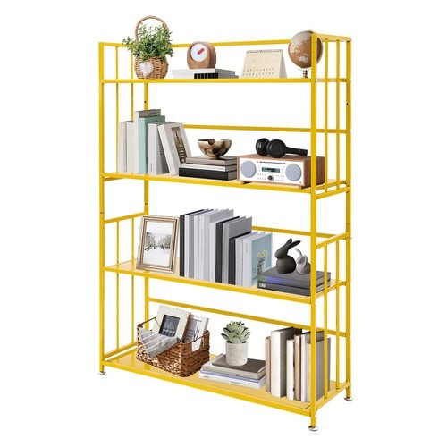 Modern Book Shelf, Book Storage Rack, 4-tier Book Storage Rack with 4 Tiers US