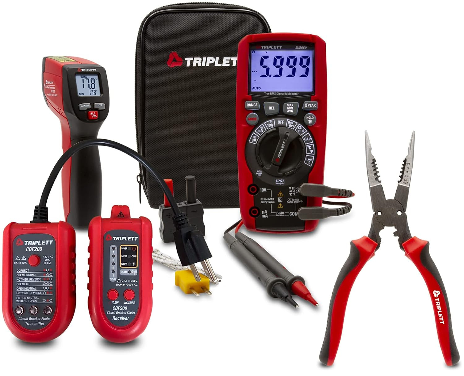 EL4-KIT Electrical Essentials 4-Piece Tool Kit | Multimeter, Circuit Breaker Fin