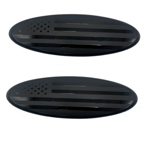 2 Pack Compatible for 2004-2014 F150 Front Grille Rear Tailgate black 2 Pack