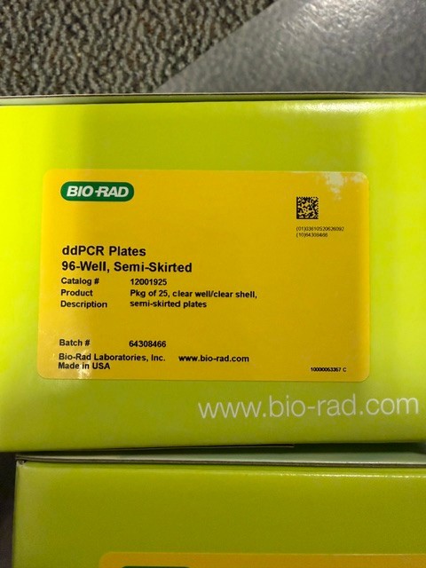 New Sealed Biorad ddPCR 96-Well Plates, Semi-Skirted. Cat no 12001925