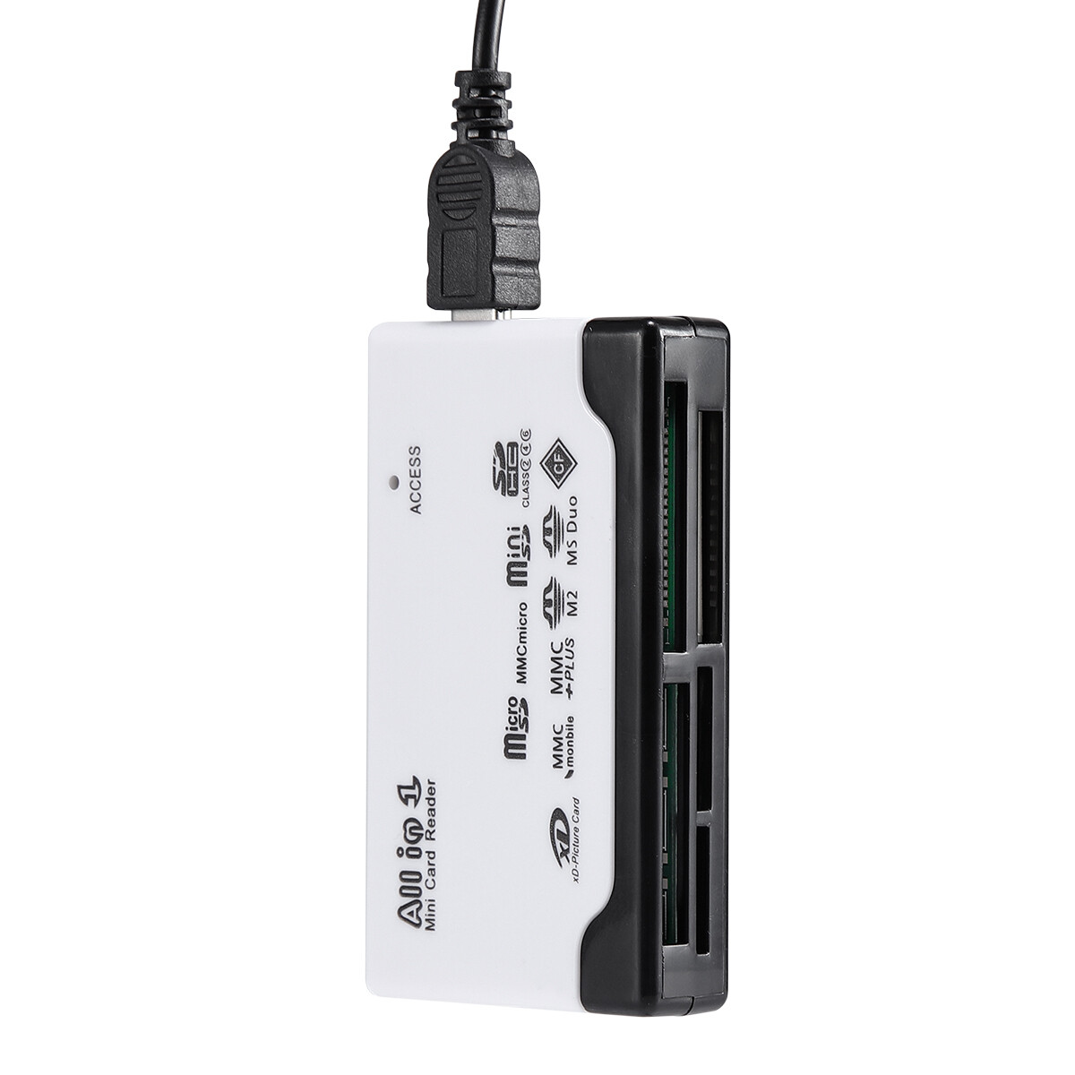 6-IN-1 Memory Card Reader USB 2.0 High Speed for SD/Micro SD/CF/XD/MS Pro/M2 Lot