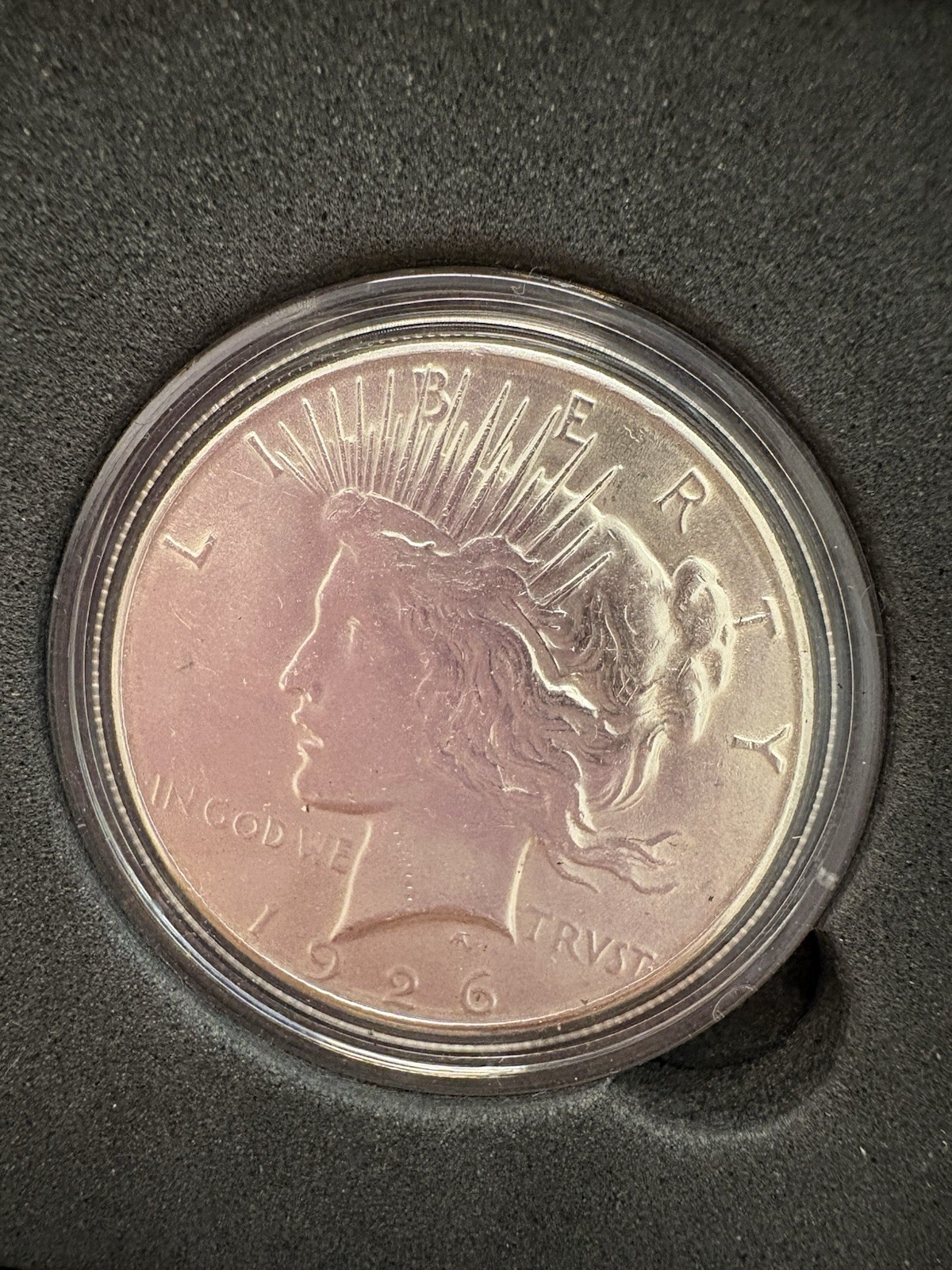1926s Peace Silver Dollar...With Airtight capsule
