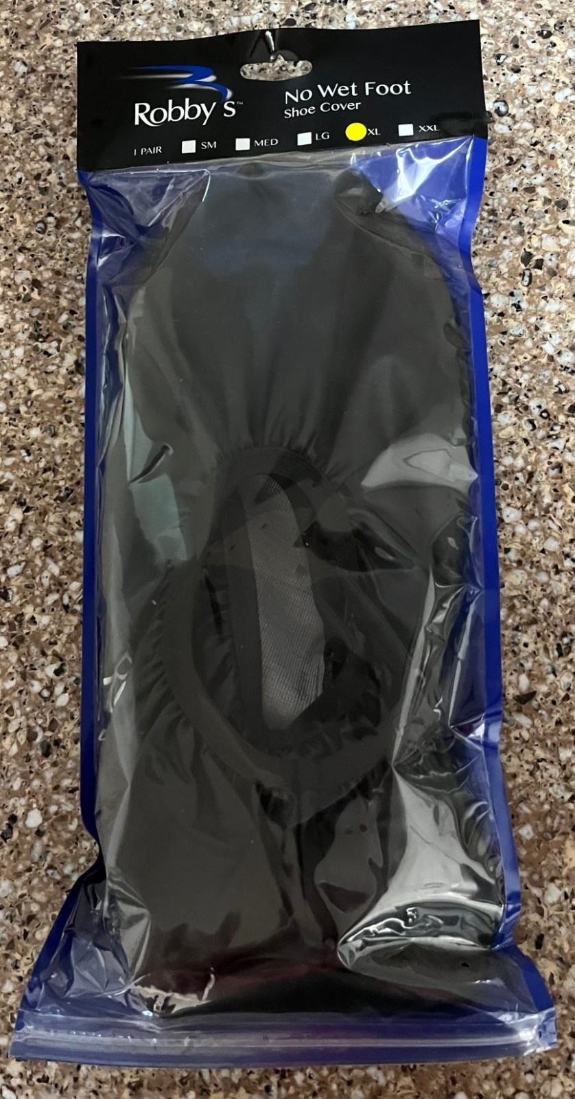 NEW! Robby's No Wet Foot Bowling Shoe Covers Pair Of 2 Size XLg, Black