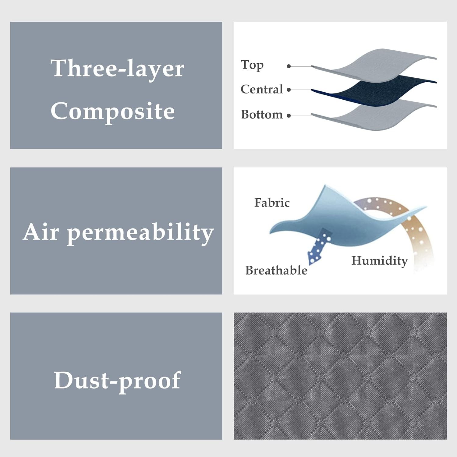 4 Pack Under Bed Storage, 90L Collapsible 39"L x 20"W x 7"H, Grey-4Pack
