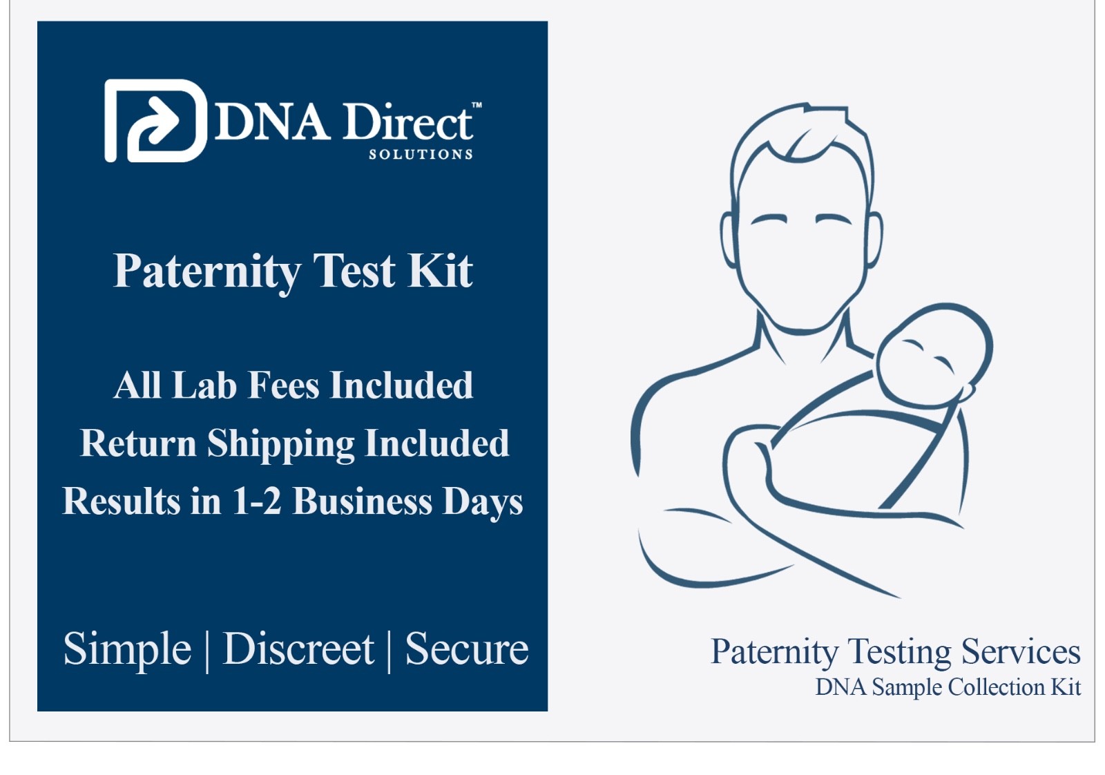 Prueba de Paternidad Dúo - Incluye kit, proceso de lab y resultados en 2 días