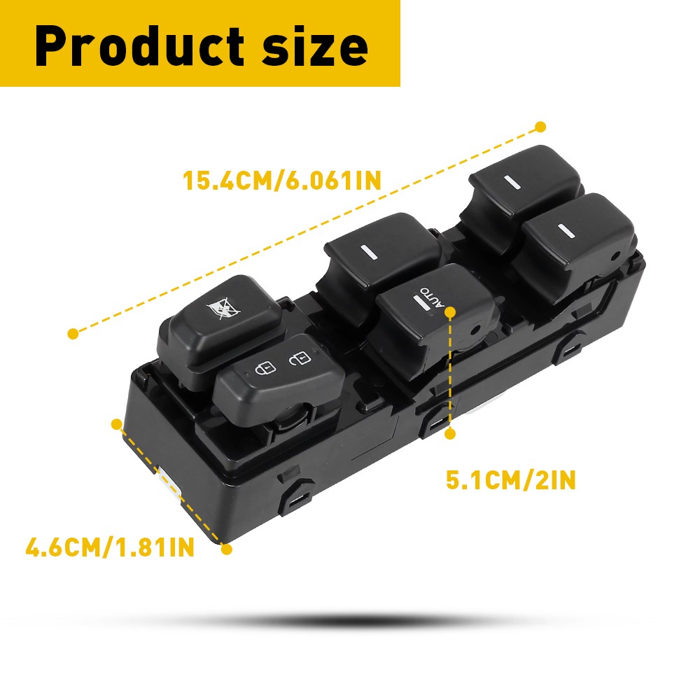 For 2011-2015 Hyundai Sonata Front Left Driver Side Master Power Window Switch V