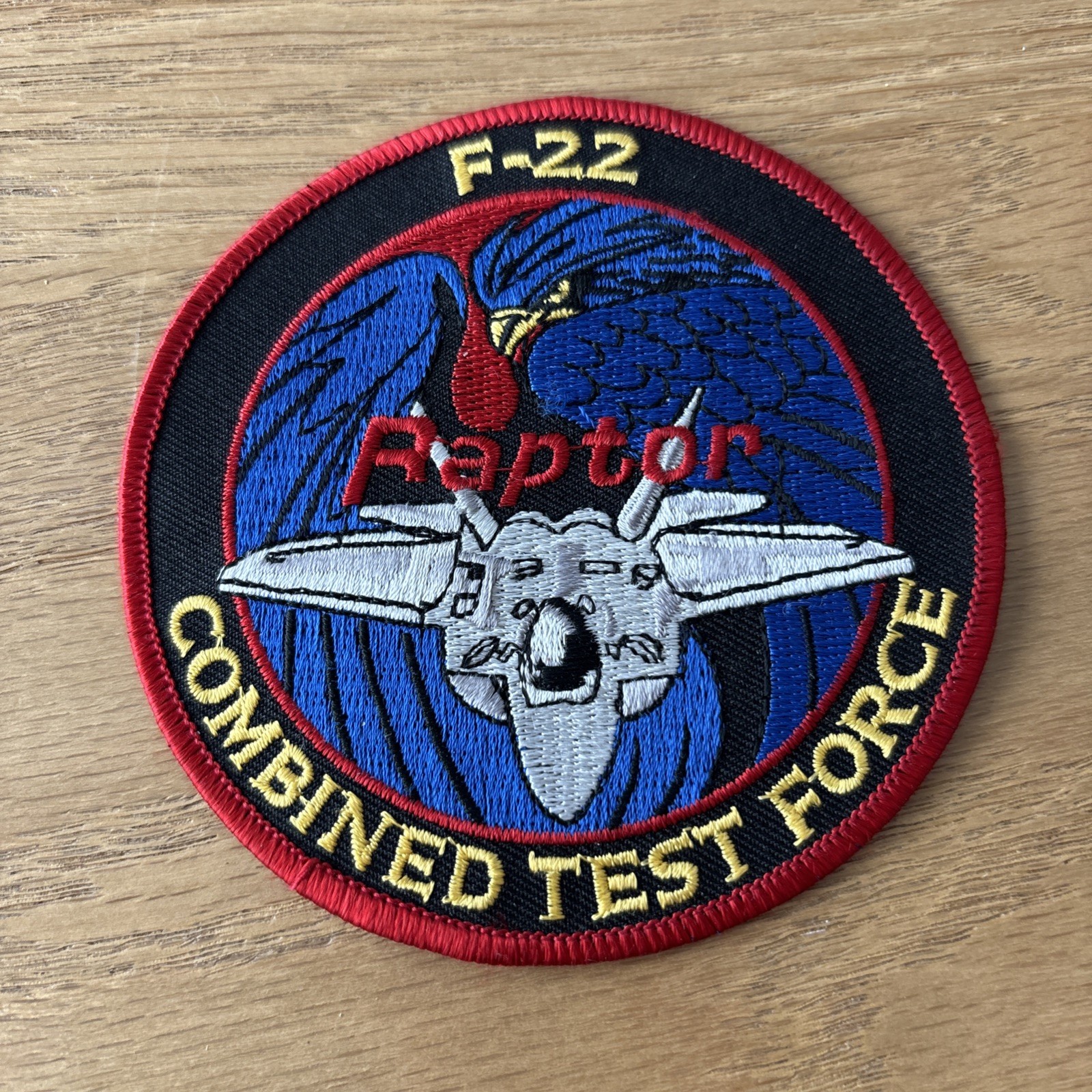 🇺🇸 Original Lockheed Martin F-22 Raptor Combined Test Force Patch CTF