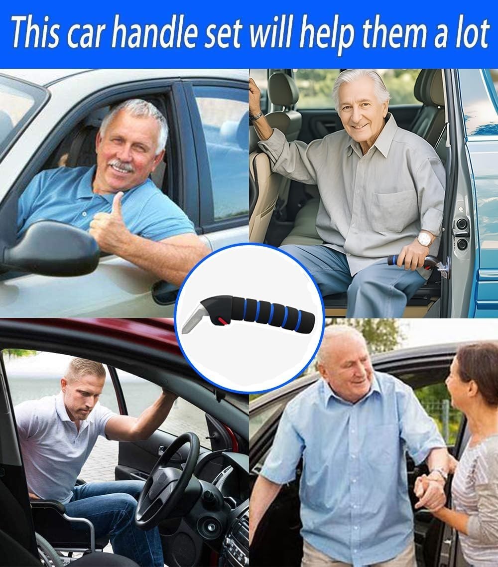2Pack Car Door Handle for Elderly Car Handle Assist Support Multifunction for...