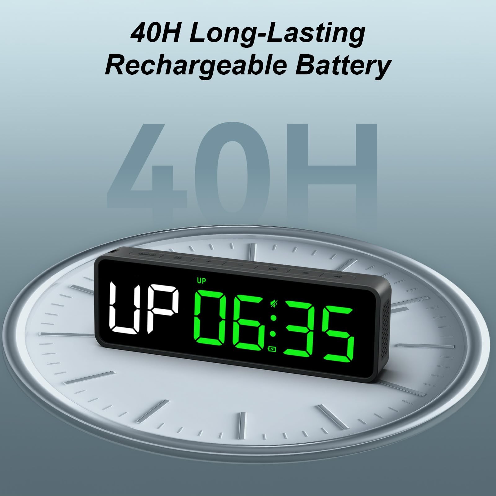 Portable Gym Timer: Small Fiteness Digital Clock Remote Control