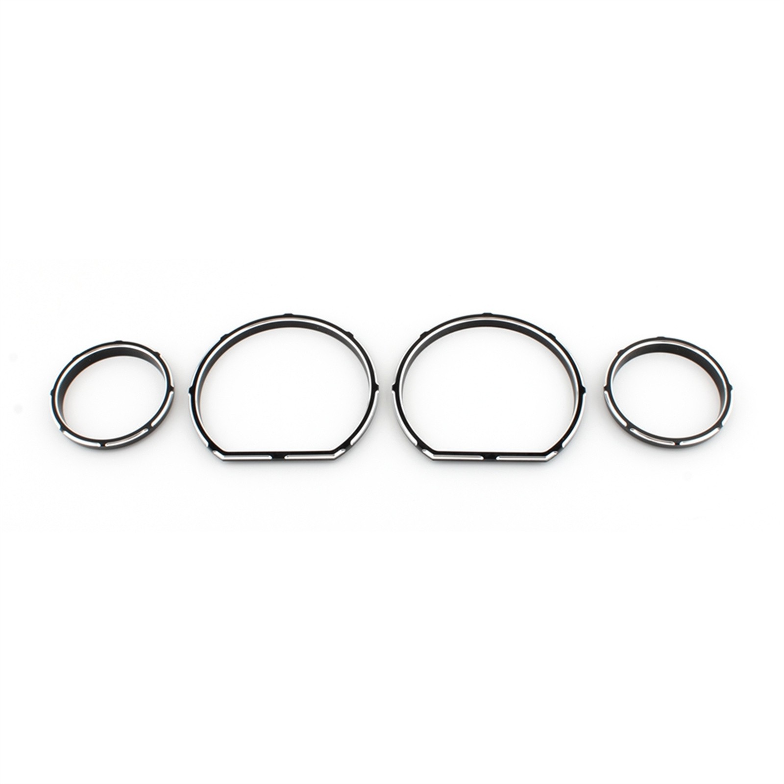 Black White Instrument Panel Bezel For Harley Electra Glide Tri Glide 2014+