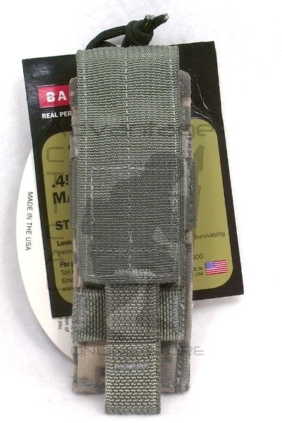 (2) BAE Systems ECLiPSE Single Stack .45 Cal Single Mag MOLLE Pouches - ACU camo