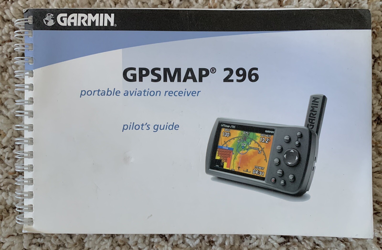 Garmin GPSMAP 296 Portable Aviation Receiver Pilot's Guide