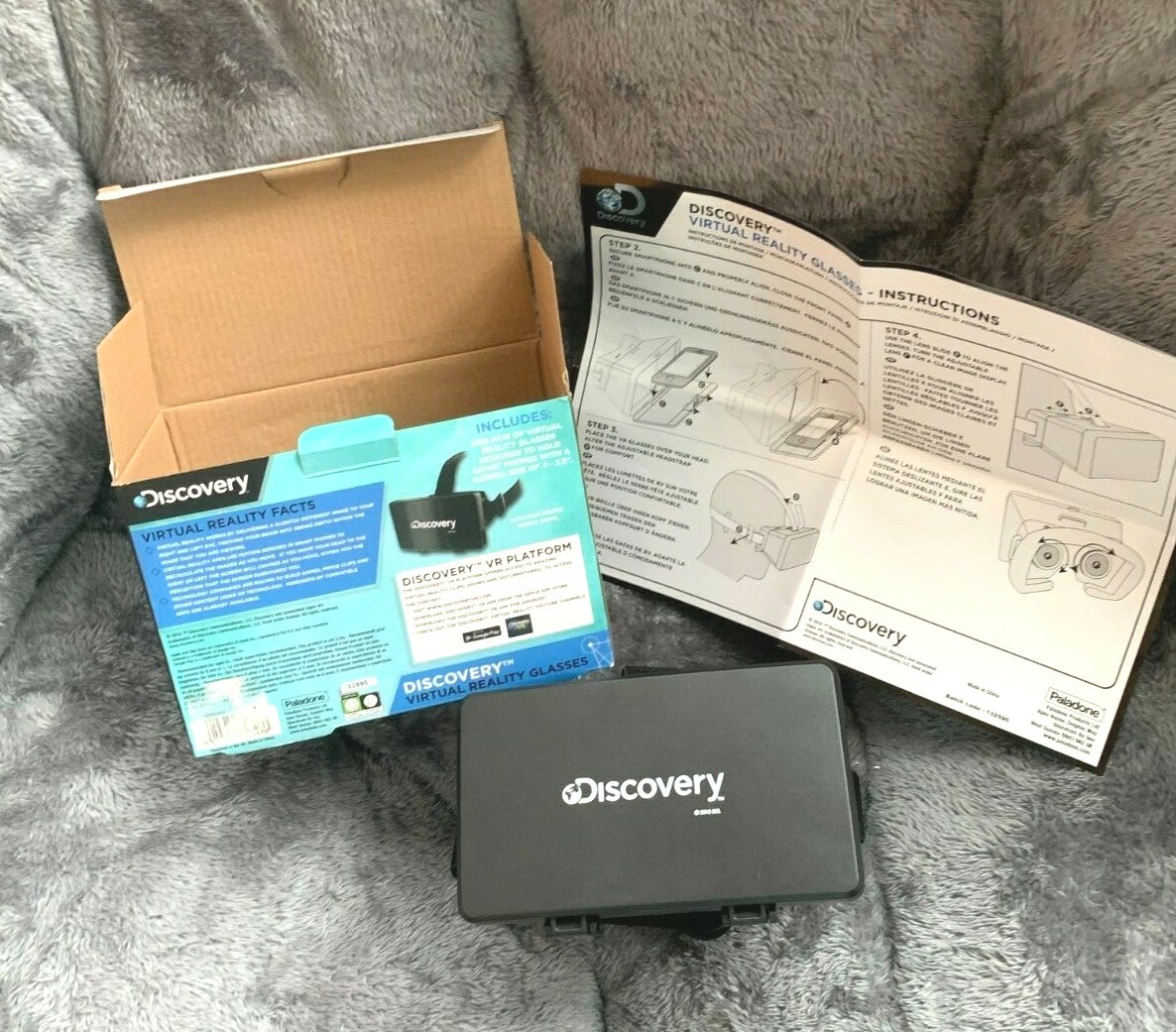 DISCOVERY CHANNEL VIRTUAL REALITY GLASSES 3D WITH 360* IMAGE PANNING