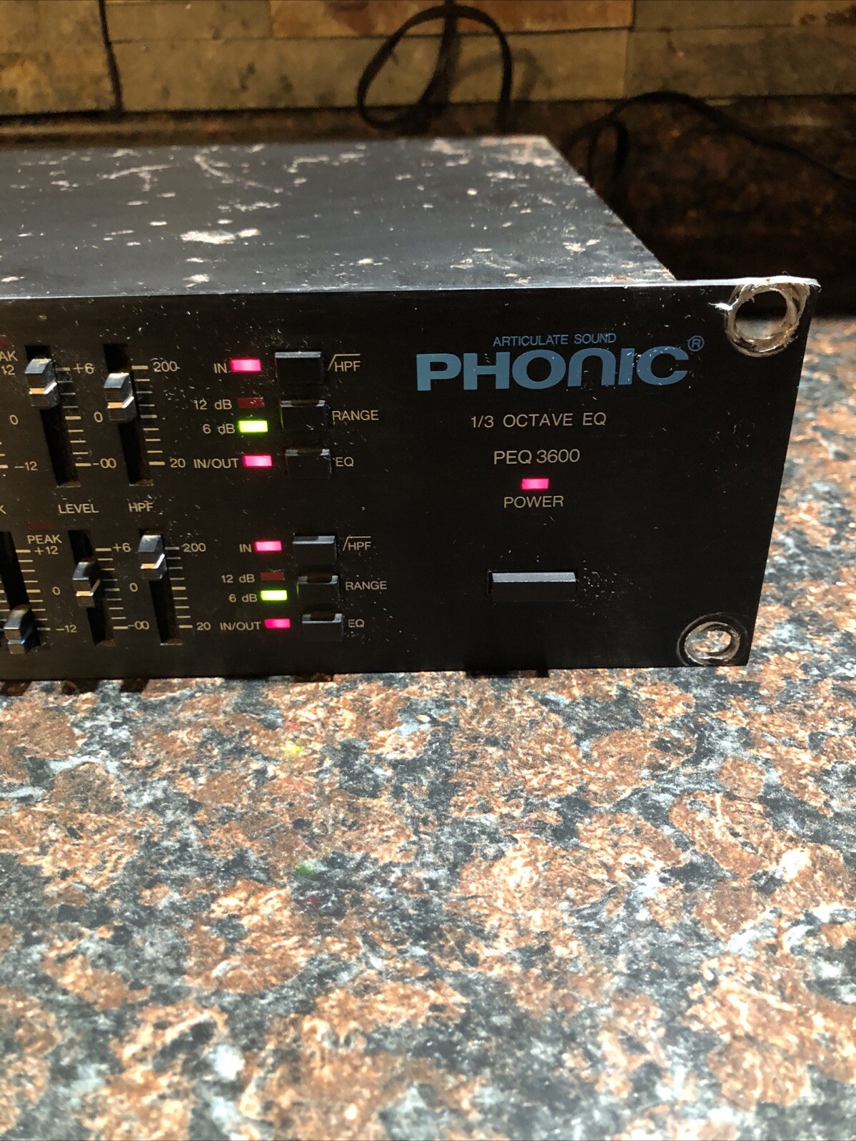 Phonic PEQ 3600 1/3 Octave Graphic Equalizer