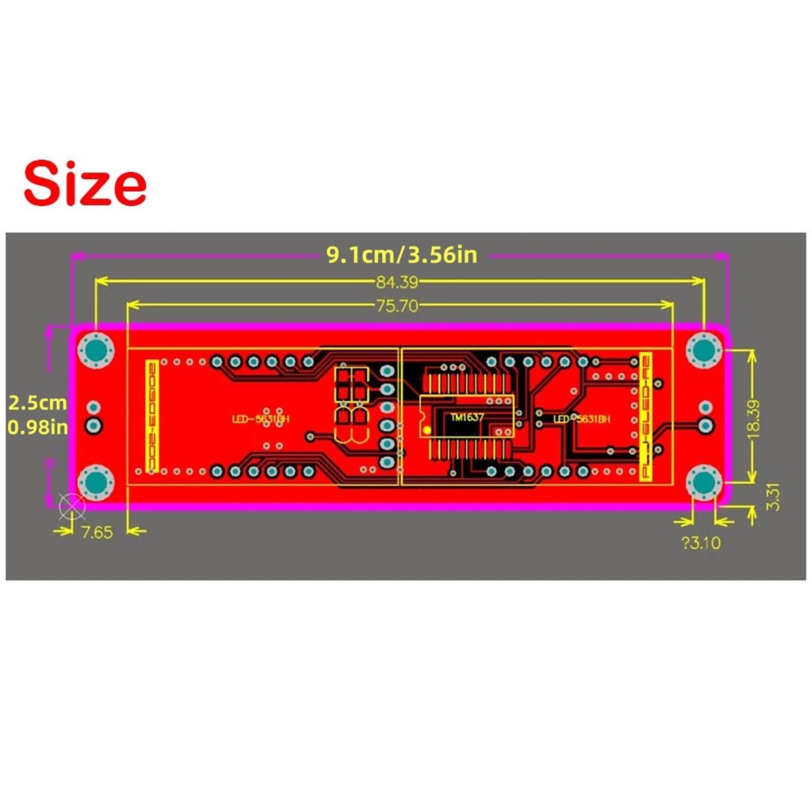 65MHz Frequency Meter, 6-Digit LED, TCVCXO Reference, High Resistance Input