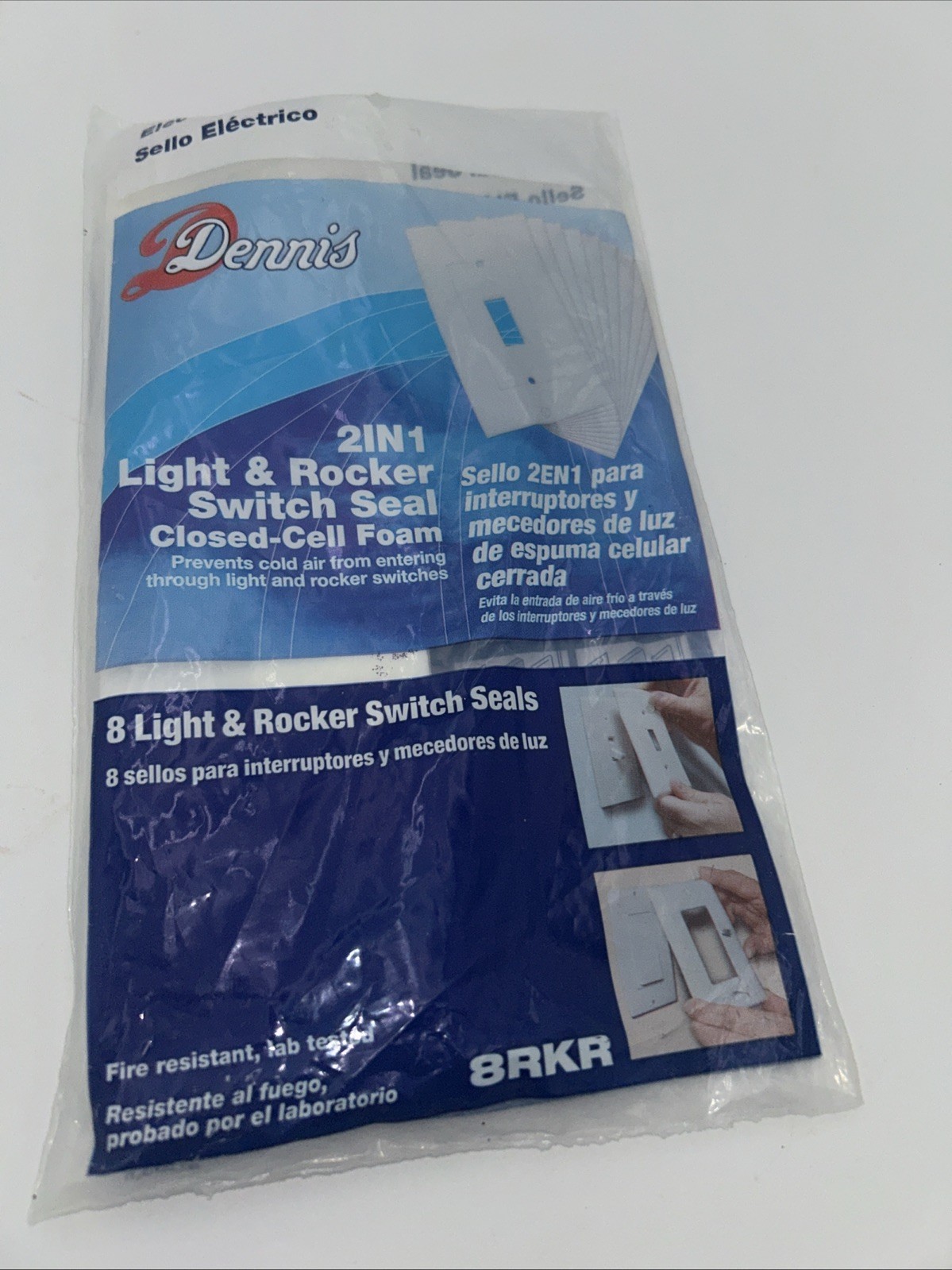 New DennisComfort 2 in 1 Light & Rocker Switch Seal Closed- Cell Foam 8RKR
