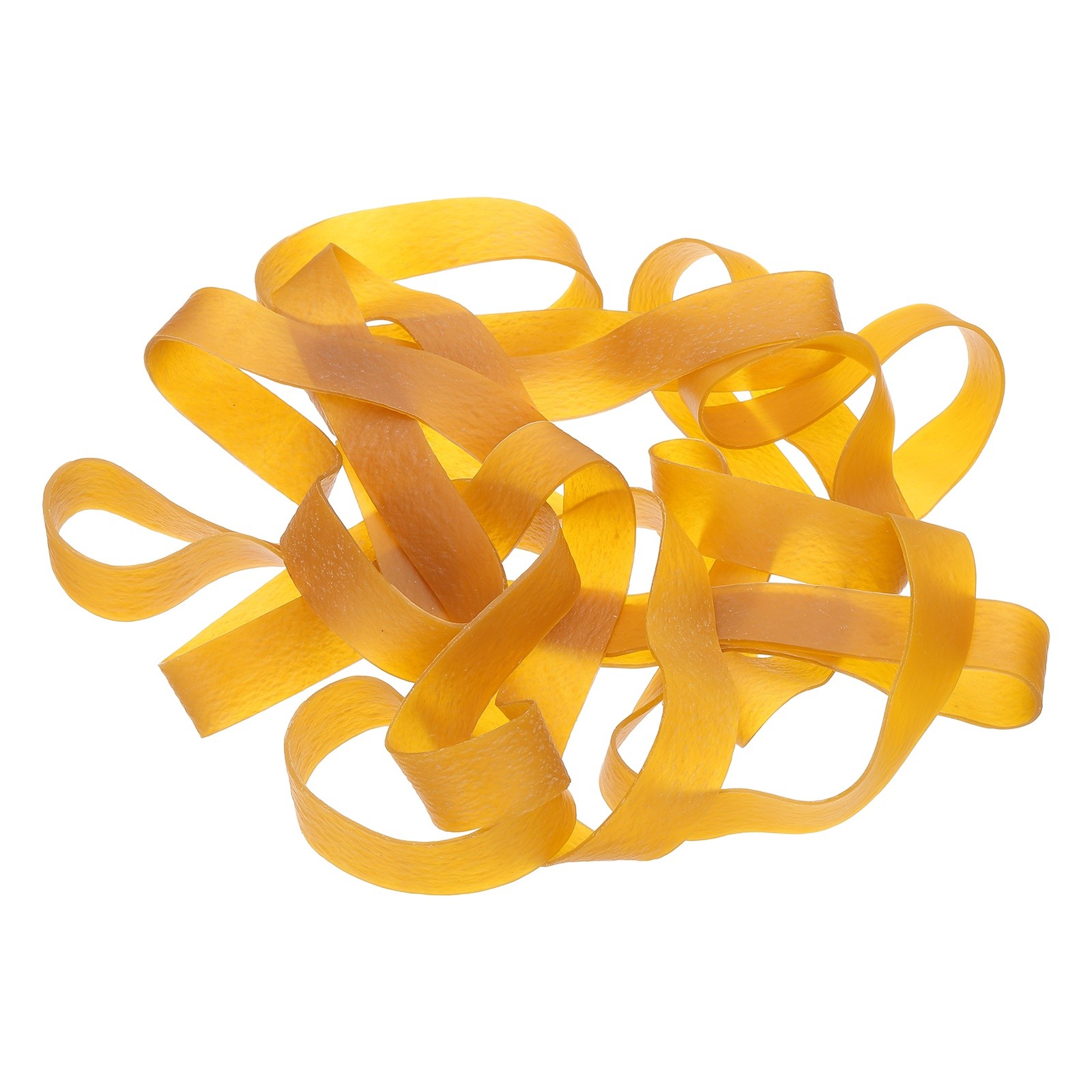 21Pcs Rubber Bands, 11.81x0.79 Inch Elastic Bands for Office Supplies, Yellow