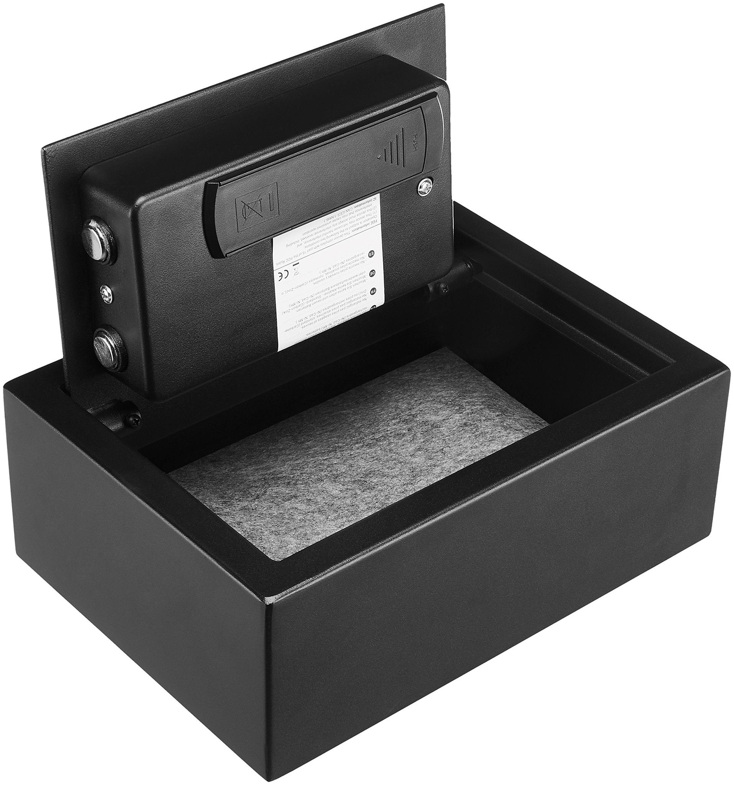 Amazon Basics Small Slim Desk Drawer Security Safe with Programmable Electronic