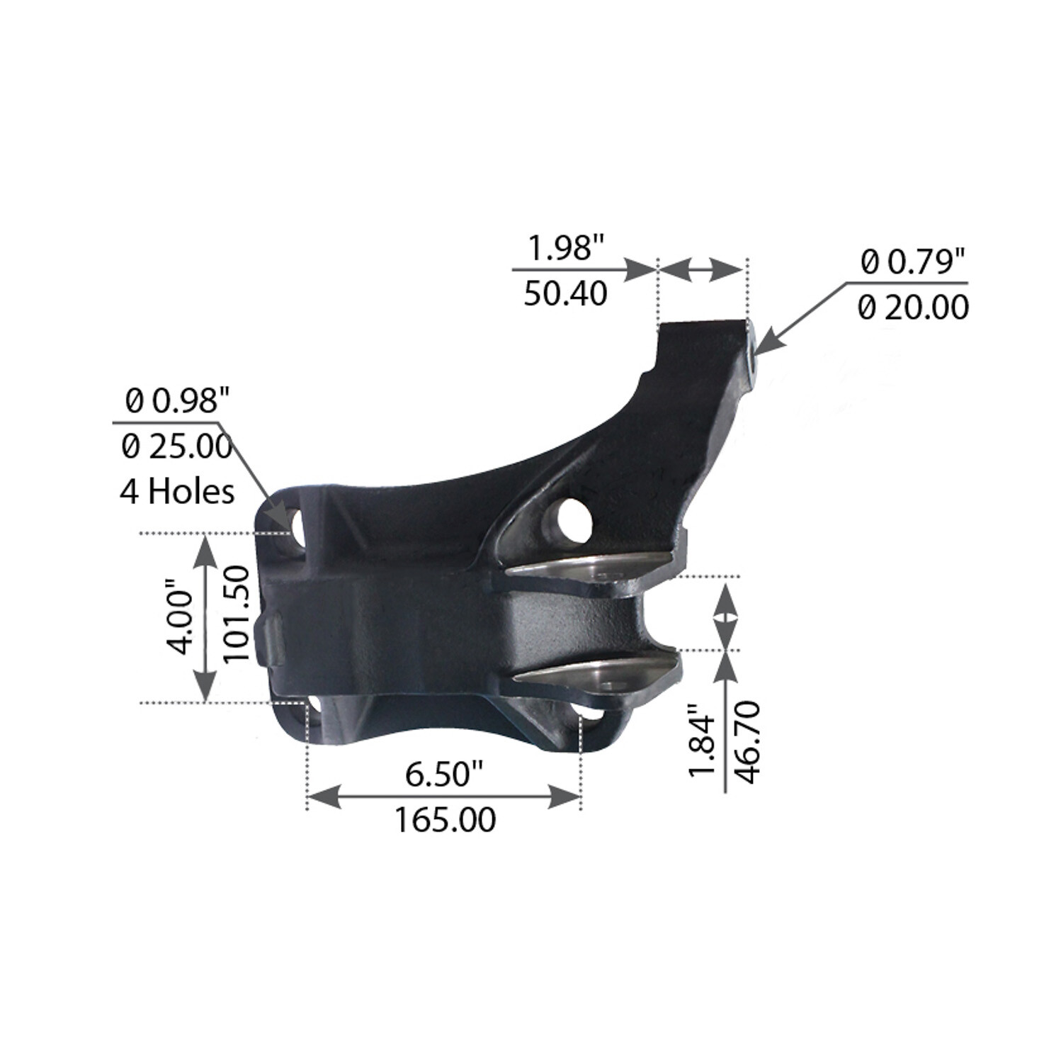 U-BOLT BOTTOM PLATE LH