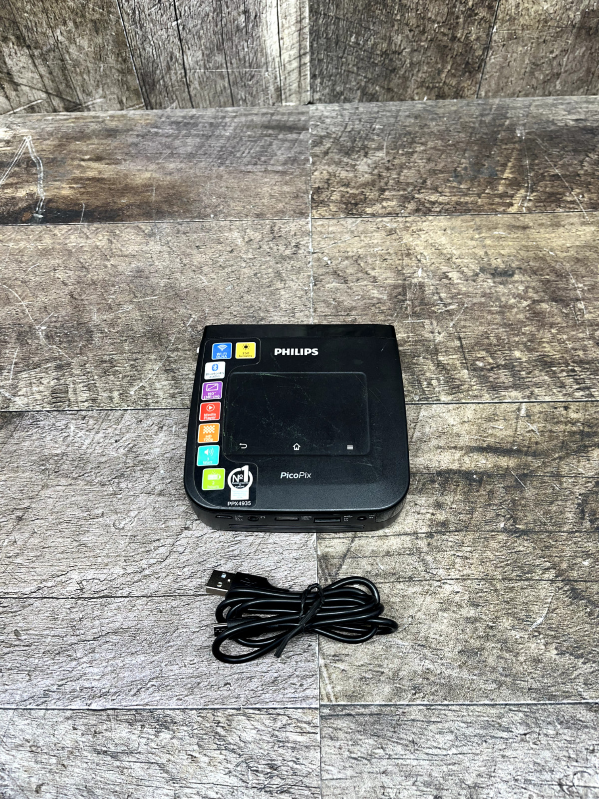 Philips Picopix PPX4935 Smart Android Pocket Projector LED HD