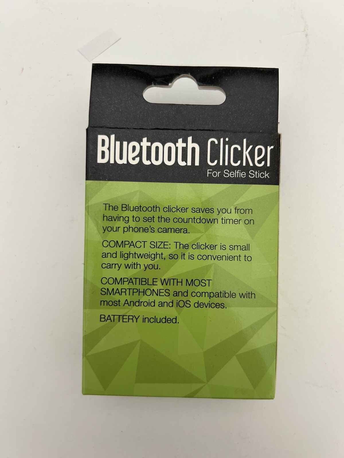 Selfie Wireless White Shutter Button for Apple and Android Devices 30ft