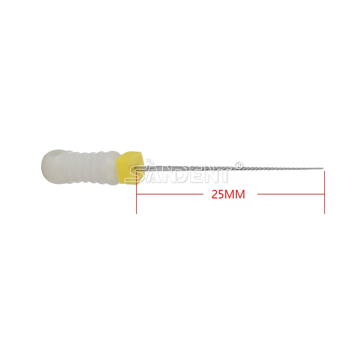 SANDENT Dental Endo 25mm stainless steel K-file 6-file per blister