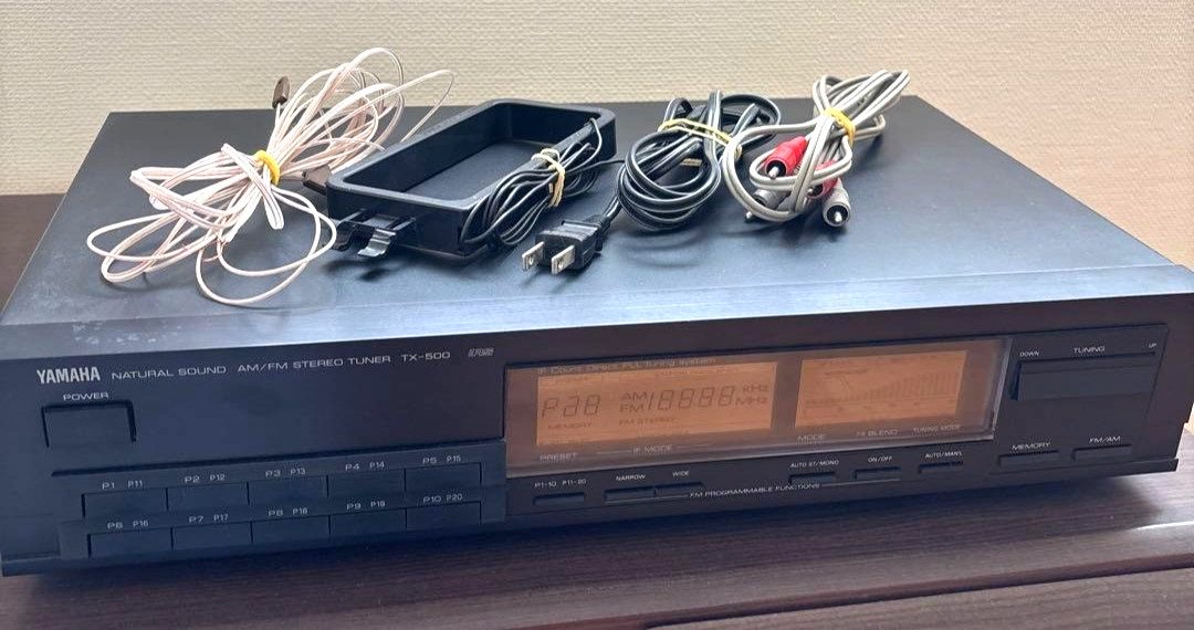 Junk YAMAHA Natural Sound TX-500 AM/FM Tuner Vintage 1987 Working Made In Japan