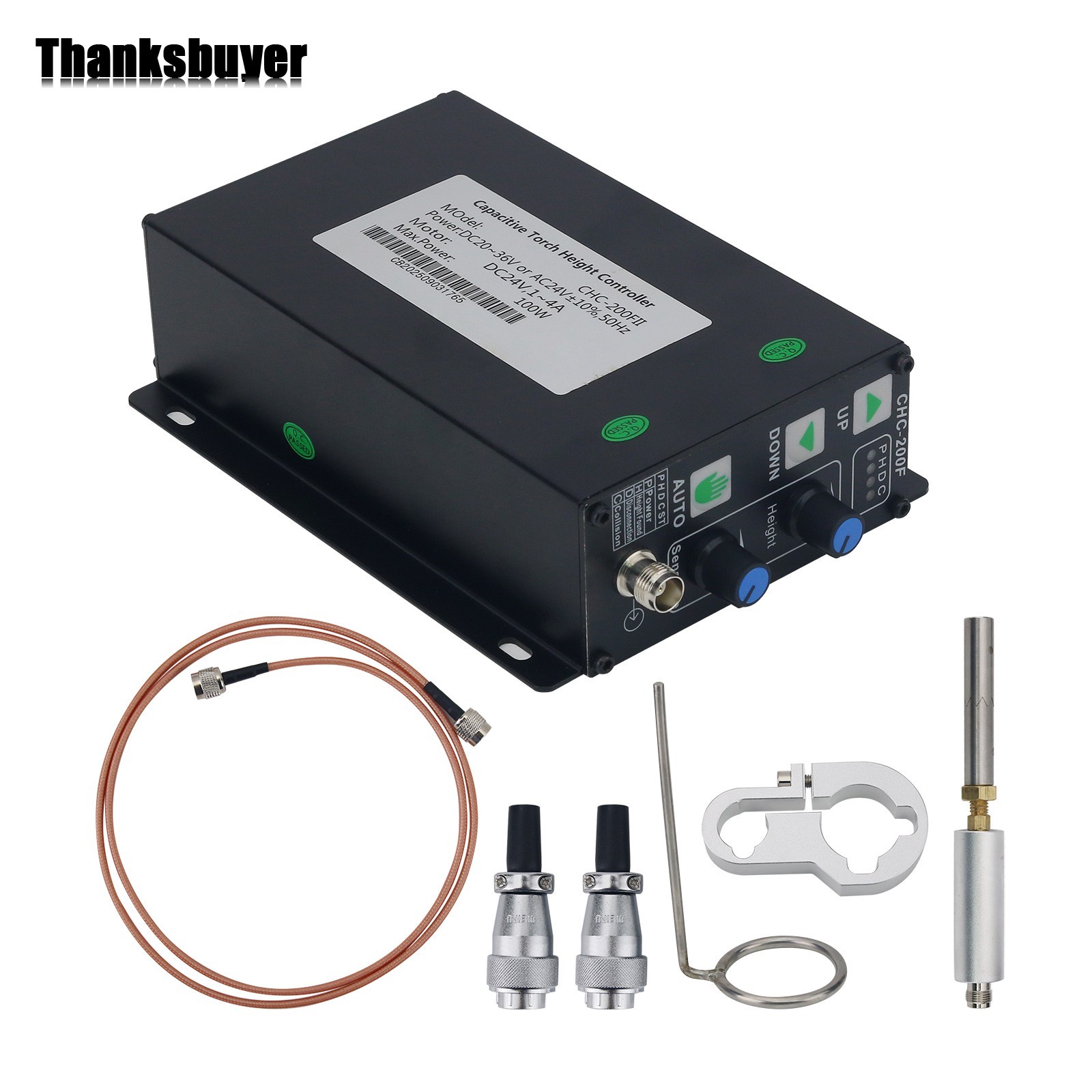 CHC-200FII Upgraded Capacitive Torch Height Controller for flame CNC Cutting BK