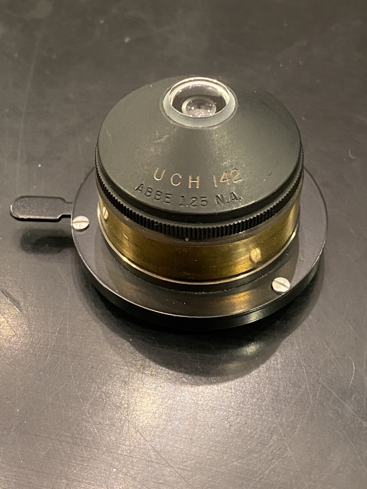 Vtg Microscope Abbe Condenser 1.25 N.A -from University Of Chicago - Est 1950’s
