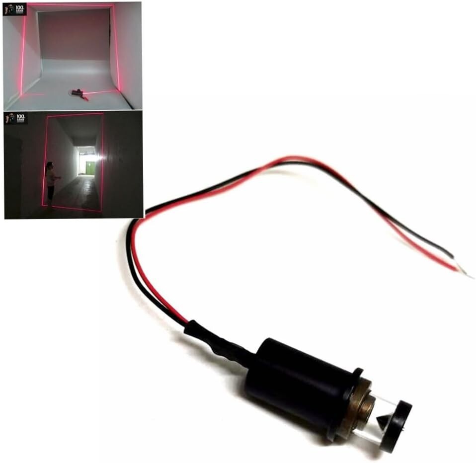 360º Red Laser Line Module 650nm 100mw 3V For Laser Level Tool Measurement