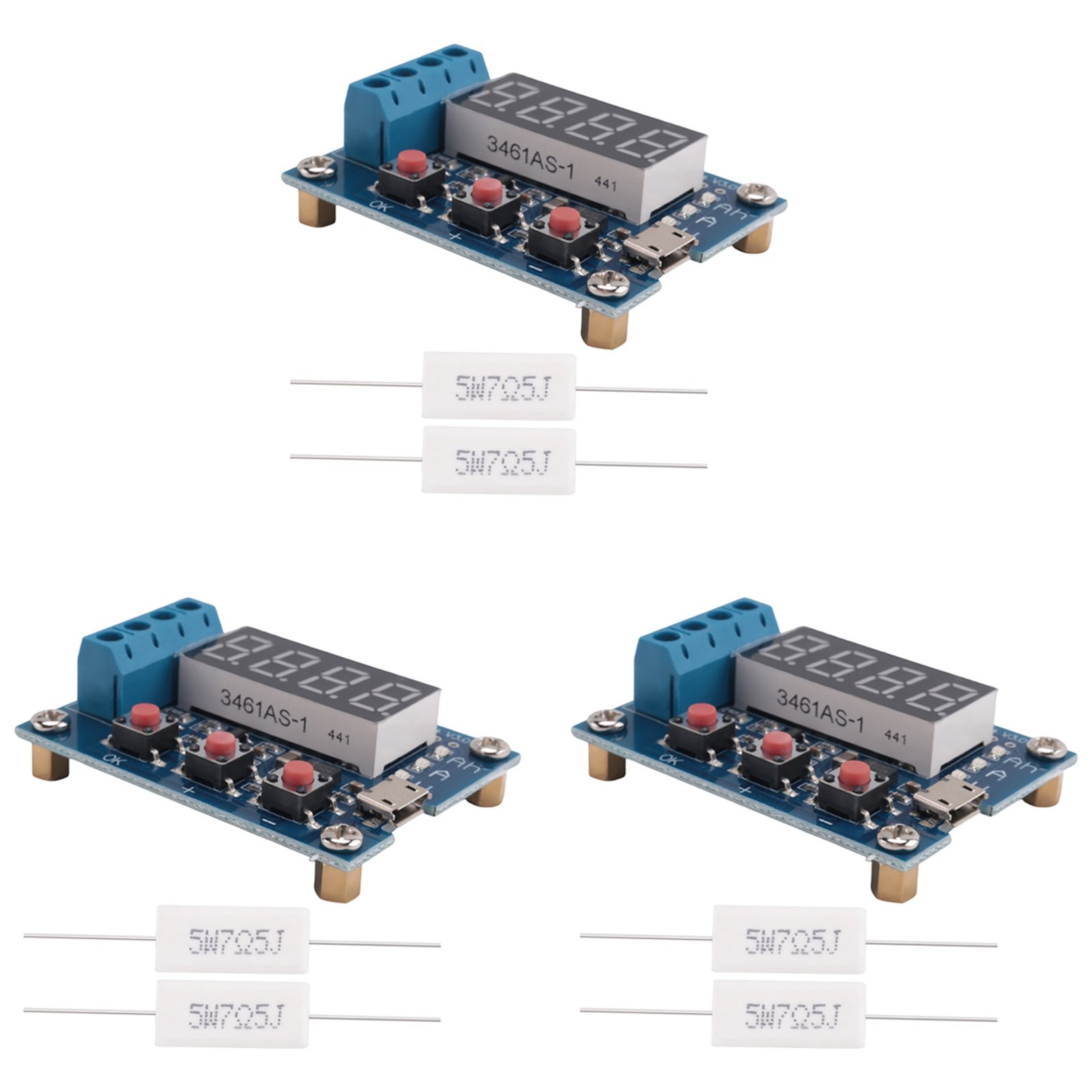 3X ZB2L3 18650 Battery Tester External Load Discharge Type 1.2-12V Battery 9827
