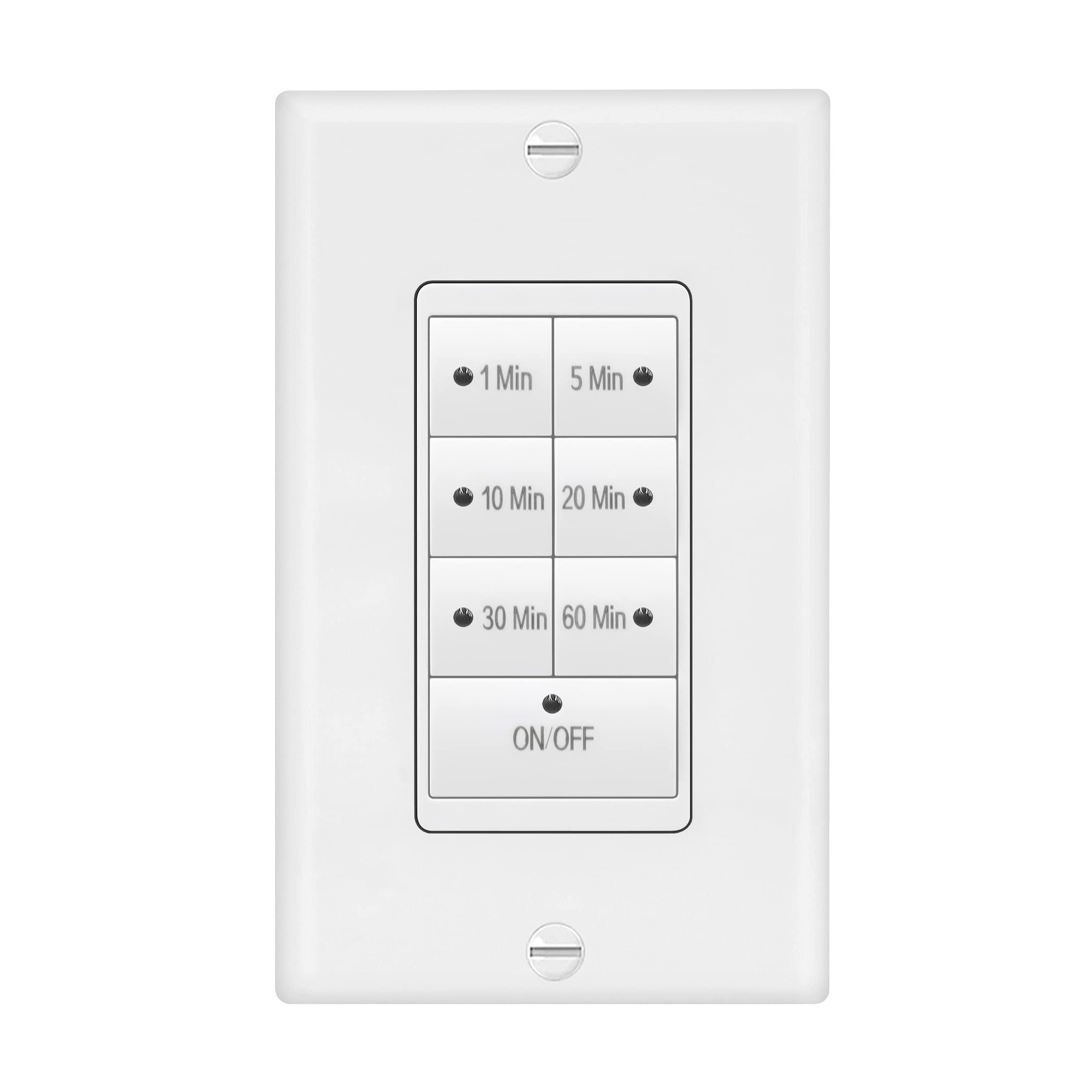 Maxxima 1875 Watt 7 Button Countdown Timer Switch - Maximum 60 1 Pack, White
