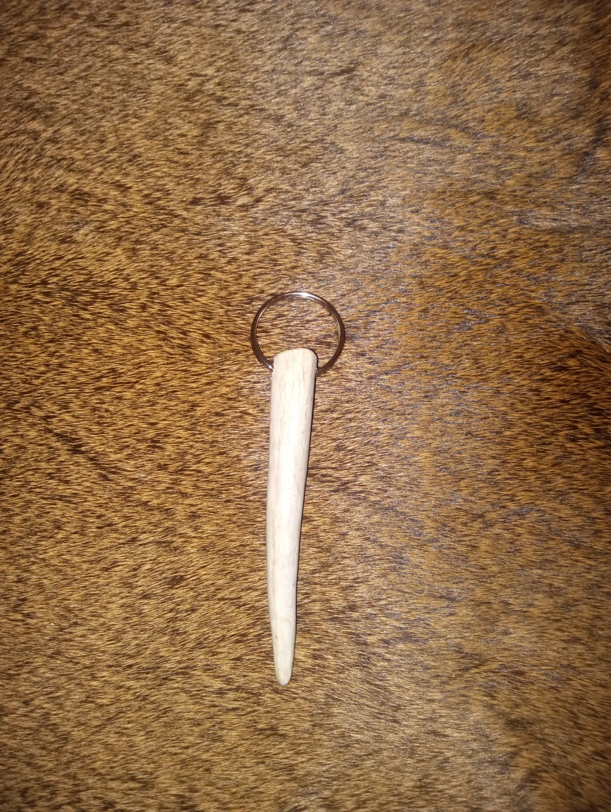 Deer antler key chain