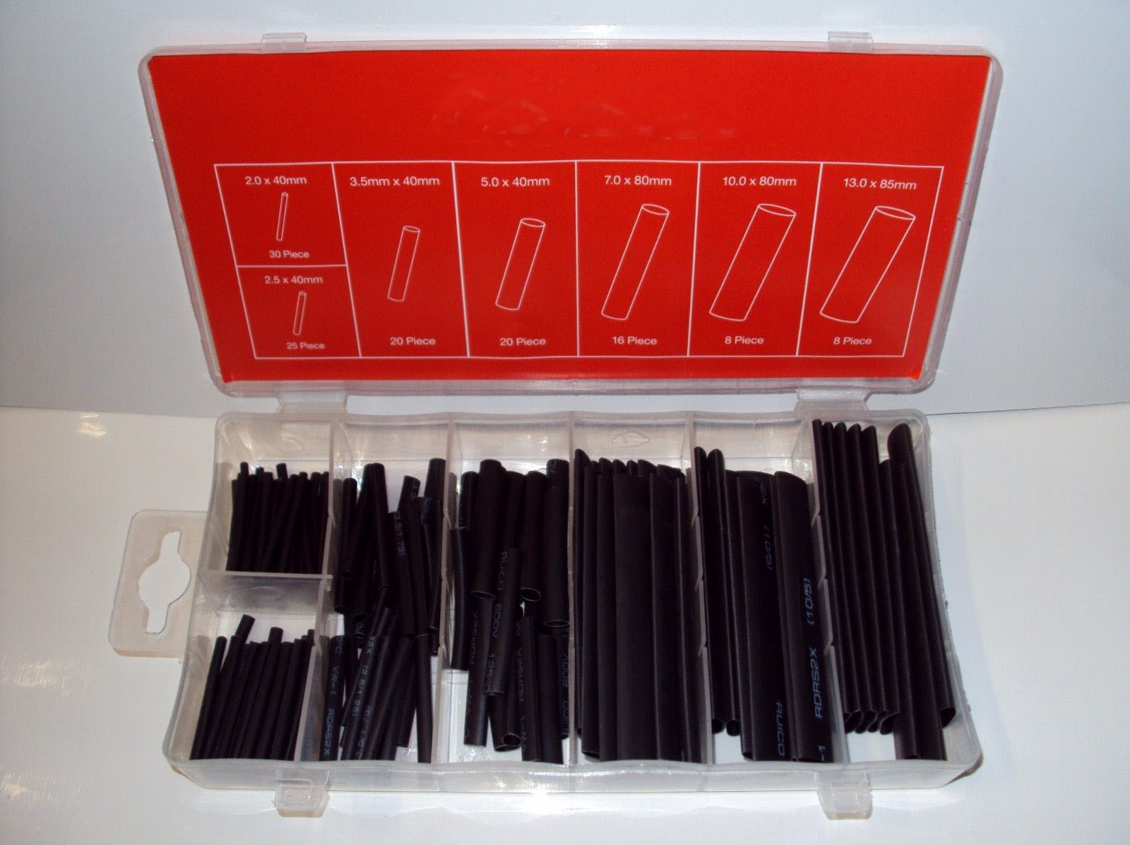 127Pcs Electrical Cable Heat Shrink Tube Tubing Wrap Sleeve Assorted 7 Sizes