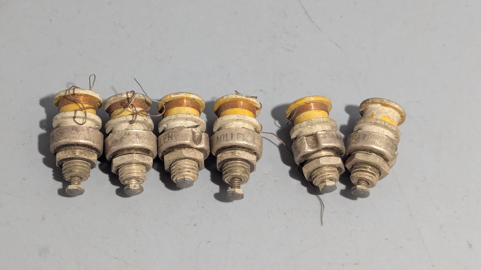 Vintage Millen Slug Tuned RF Inductor Trimmer Coils Tube Radio Alignment Parts