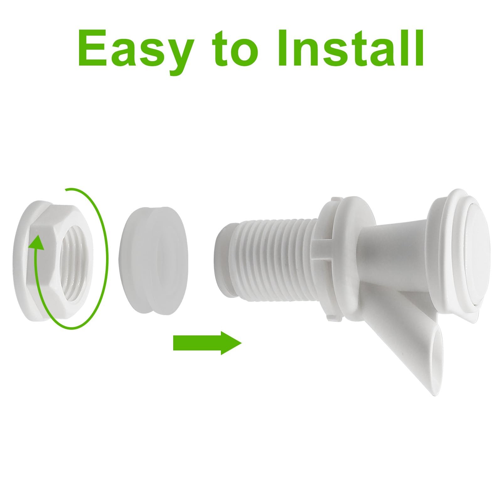 Push Button Spigot Kit Replacement - 3Pcs PP Water Cooler Spigot, Compatible ...