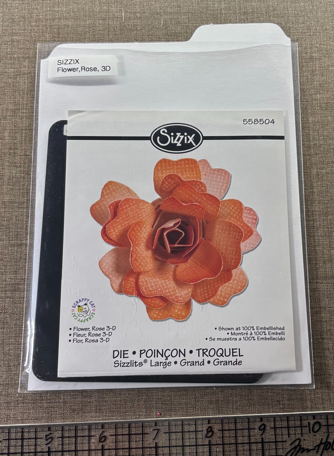 Sizzix Sizzlits Flower 3D Rose Die