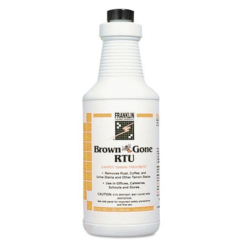 Brown 'Bee' Gone RTU Carpet Tannin Treatment Bottle Stain Remover Franklin