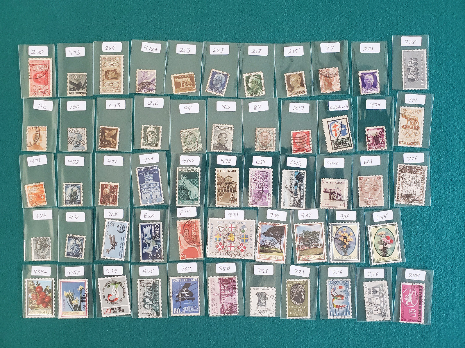 Italy Used Stamp Lot of 54 see Description