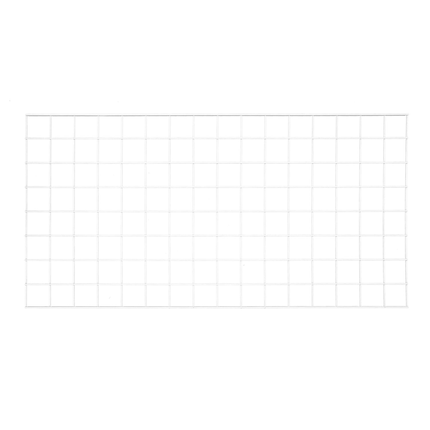 Wire Grid Panel 2' x 4' with 4 Wall Mounts White Retail Display Craft Gridwall